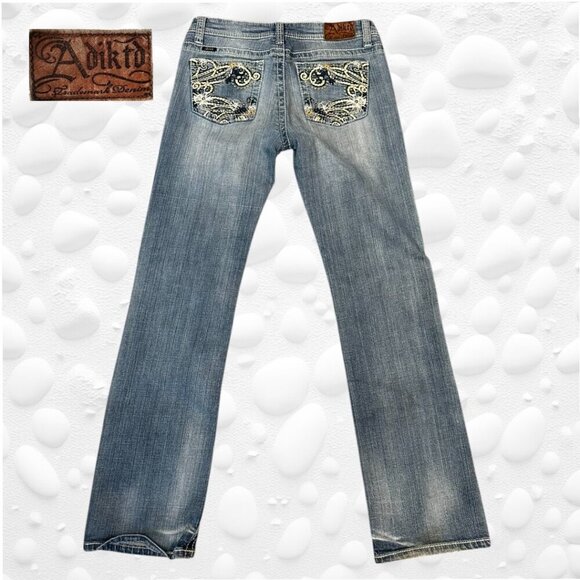 👖 Adiktd Trademark Denim Ladies Light Denim Jeans - Size 8, Waist 30 👖 - Picture 2 of 7